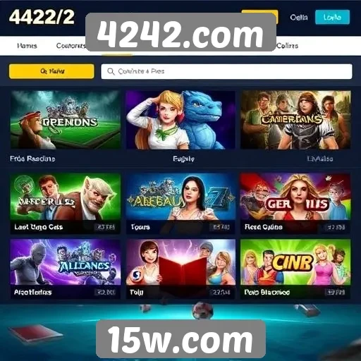 Principais jogos disponíveis em 4242.com