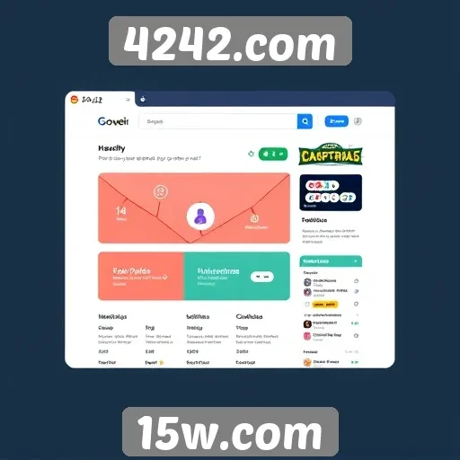 Mudanças na interface do usuário no 4242.com